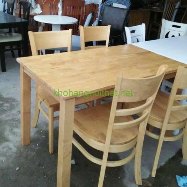bộ cabin 4 ghế mặt gỗ